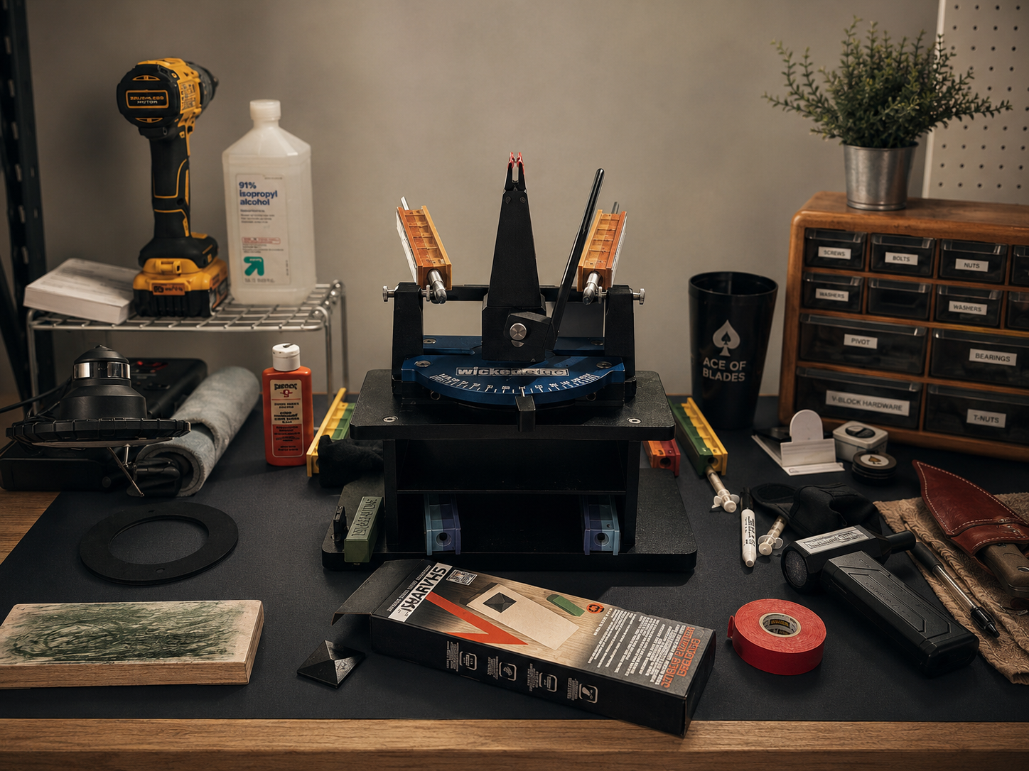 Ace of Blades sharpening workstation overview